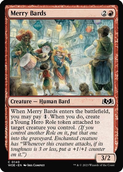 Merry Bards Wilds of Eldraine Magic card