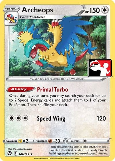Archeops Prize Pack Series Cards Pokemon card