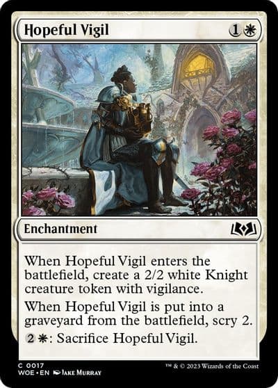 Hopeful Vigil Wilds of Eldraine Magic card