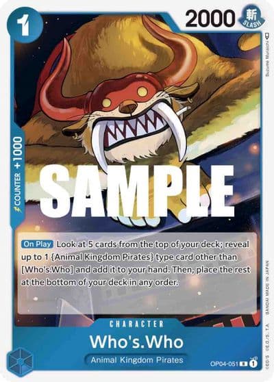 WhosWho Kingdoms of Intrigue One Piece card