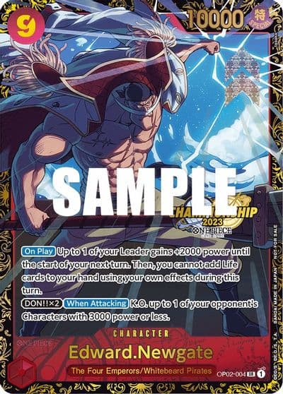 EdwardNewgate Championship 2023 One Piece Promotion Cards One Piece card