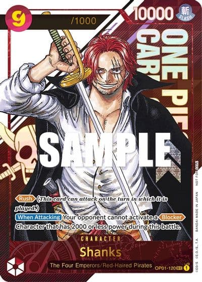 Shanks Championship 2023 Serial Number One Piece Promotion Cards One Piece card