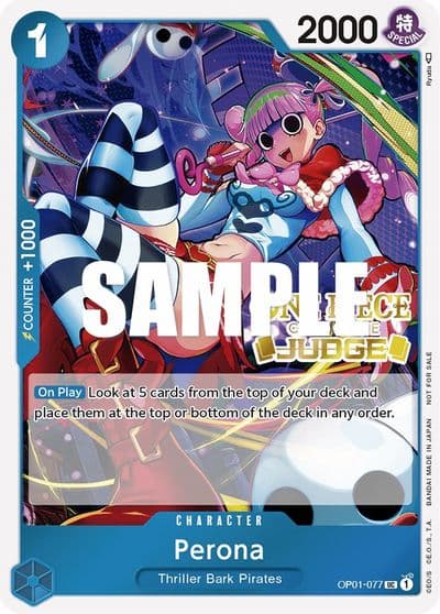Perona Judge Pack Vol 2 One Piece Promotion Cards One Piece card