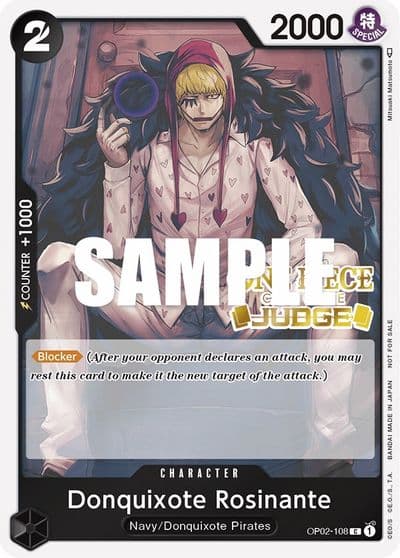 Donquixote Rosinante Judge Pack Vol 2 One Piece Promotion Cards One Piece card