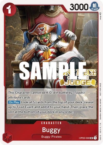 Buggy Judge Pack Vol 2 One Piece Promotion Cards One Piece card
