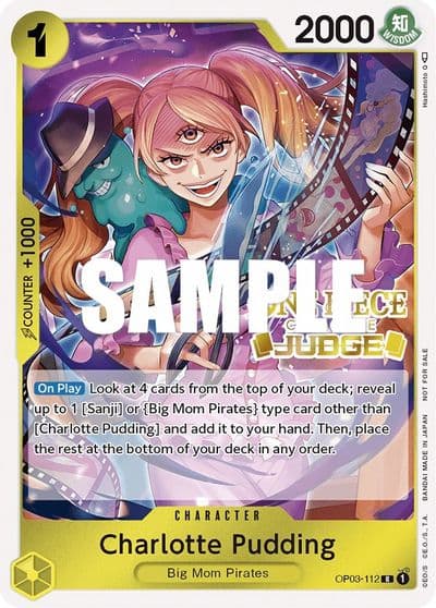 Charlotte Pudding Judge Pack Vol 2 One Piece Promotion Cards One Piece card