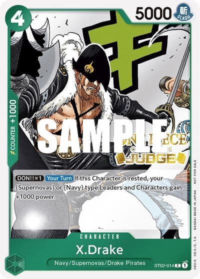 XDrake Judge Pack Vol 2 One Piece Promotion Cards One Piece card