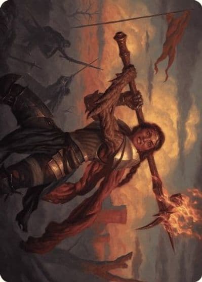 Imodane the Pyrohammer Art Card Art Series: Wilds of Eldraine Magic card