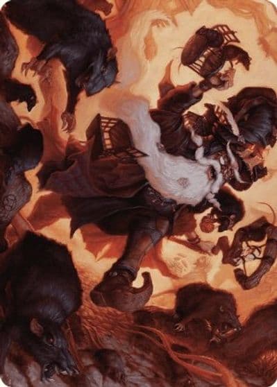Tattered Ratter Art Card Art Series: Wilds of Eldraine Magic card