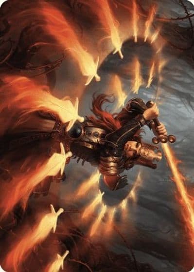 Heartflame Duelist Art Card Art Series: Wilds of Eldraine Magic card