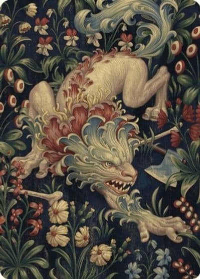 Beast Token Art Card Art Series: Wilds of Eldraine Magic card