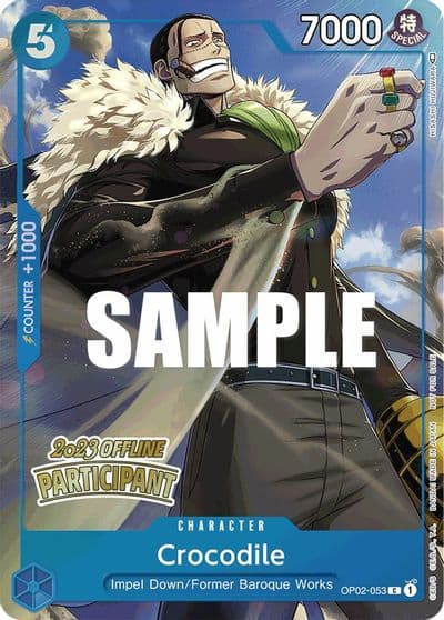 Crocodile Offline Regional 2023 Participant One Piece Promotion Cards One Piece card