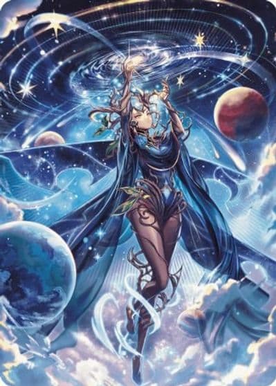 Omniscience Anime Art Card Art Series: Wilds of Eldraine Magic card
