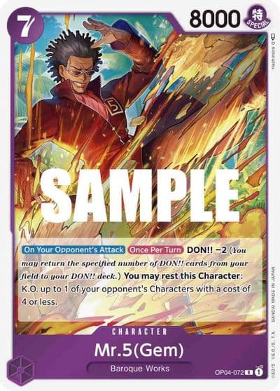 Mr5 Gem Kingdoms of Intrigue One Piece card