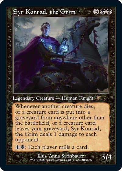 Syr Konrad the Grim Retro Frame WPN & Gateway Promos Magic card