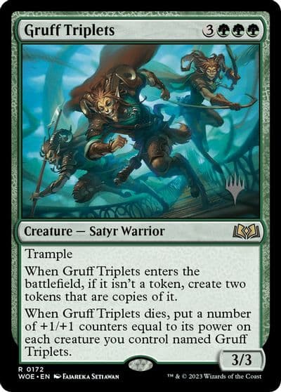Gruff Triplets Promo Pack: Wilds of Eldraine Magic card