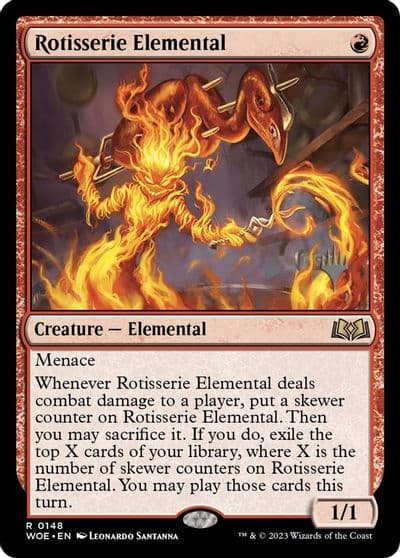 Rotisserie Elemental Promo Pack: Wilds of Eldraine Magic card