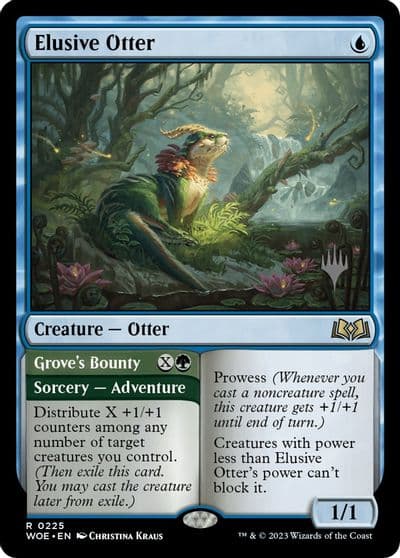 Elusive Otter Promo Pack: Wilds of Eldraine Magic card