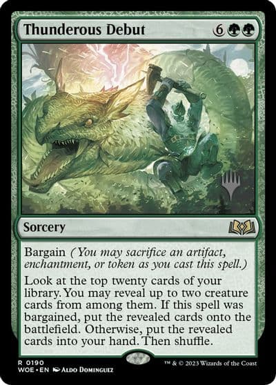Thunderous Debut Promo Pack: Wilds of Eldraine Magic card