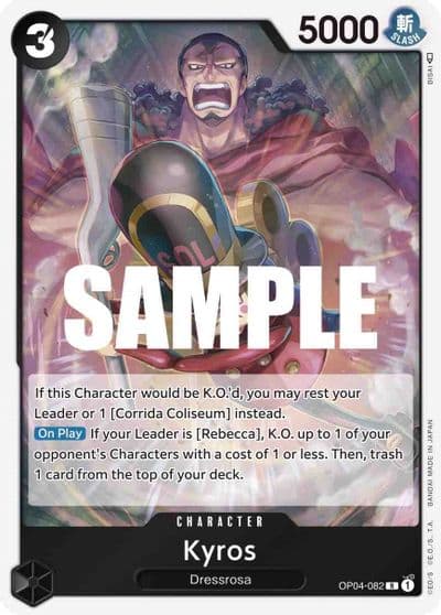 Kyros Kingdoms of Intrigue One Piece card