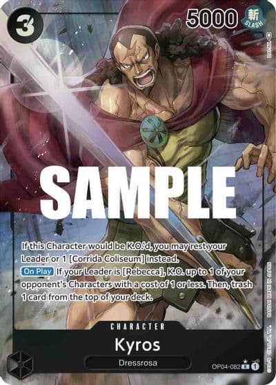 Kyros Alternate Art Kingdoms of Intrigue One Piece card