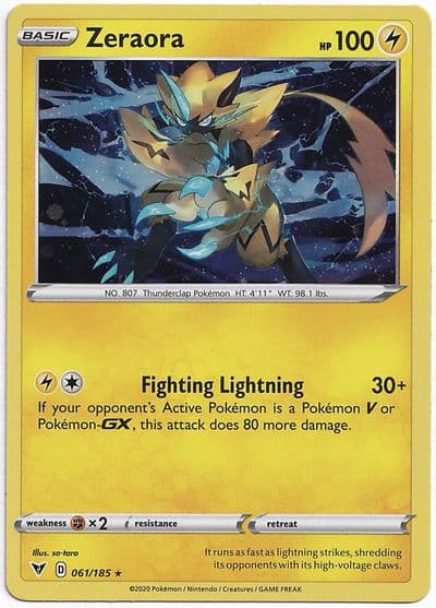 Zeraora (Cosmos Holo) Miscellaneous Cards & Products Pokemon card