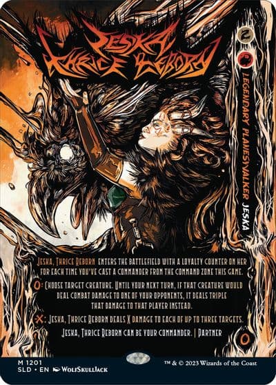 Jeska Thrice Reborn Secret Lair Drop Series Magic card