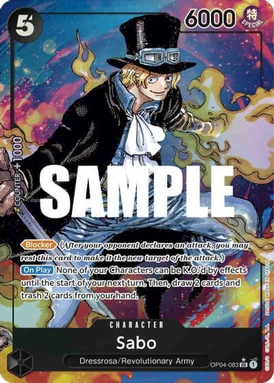 Sabo Alternate Art Kingdoms of Intrigue One Piece card