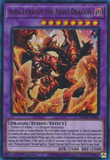 Alba Lenatus the Abyss Dragon 25th Anniversary Tin: Dueling Heroes Mega Pack Yu-Gi-Oh! card