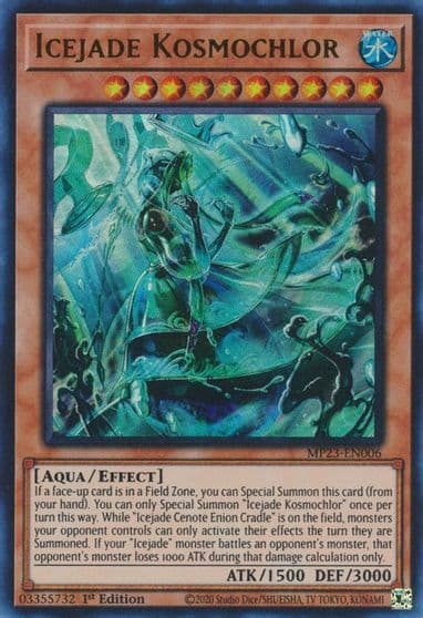 Icejade Kosmochlor 25th Anniversary Tin: Dueling Heroes Mega Pack Yu-Gi-Oh! card