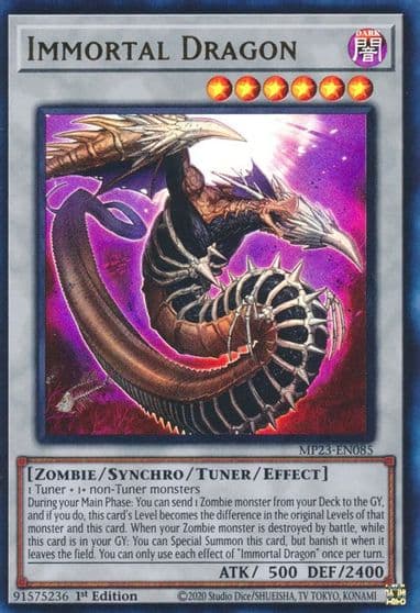 Immortal Dragon 25th Anniversary Tin: Dueling Heroes Mega Pack Yu-Gi-Oh! card