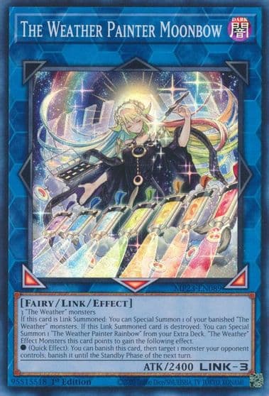 The Weather Painter Moonbow 25th Anniversary Tin: Dueling Heroes Mega Pack Yu-Gi-Oh! card