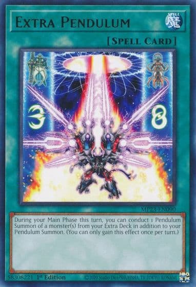 Extra Pendulum 25th Anniversary Tin: Dueling Heroes Mega Pack Yu-Gi-Oh! card