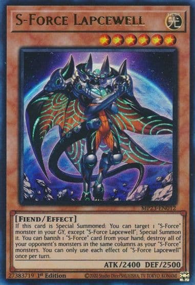S Force Lapcewell 25th Anniversary Tin: Dueling Heroes Mega Pack Yu-Gi-Oh! card