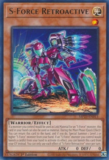 S Force Retroactive 25th Anniversary Tin: Dueling Heroes Mega Pack Yu-Gi-Oh! card