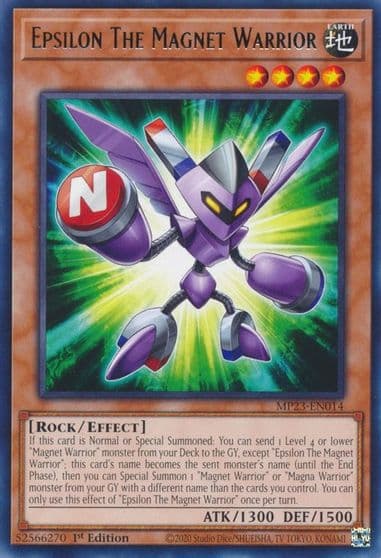 Epsilon The Magnet Warrior 25th Anniversary Tin: Dueling Heroes Mega Pack Yu-Gi-Oh! card