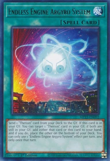 Endless Engine Argyro System 25th Anniversary Tin: Dueling Heroes Mega Pack Yu-Gi-Oh! card
