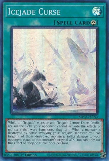 Icejade Curse 25th Anniversary Tin: Dueling Heroes Mega Pack Yu-Gi-Oh! card