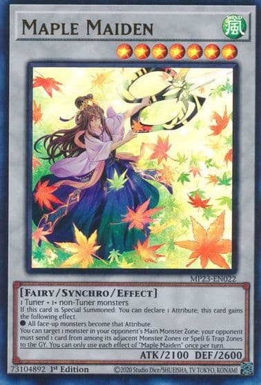 Maple Maiden 25th Anniversary Tin: Dueling Heroes Mega Pack Yu-Gi-Oh! card
