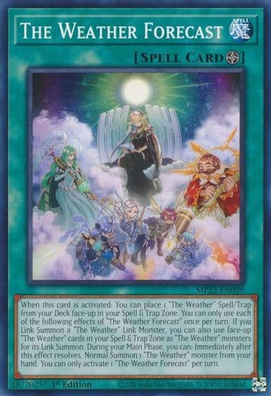 The Weather Forecast 25th Anniversary Tin: Dueling Heroes Mega Pack Yu-Gi-Oh! card