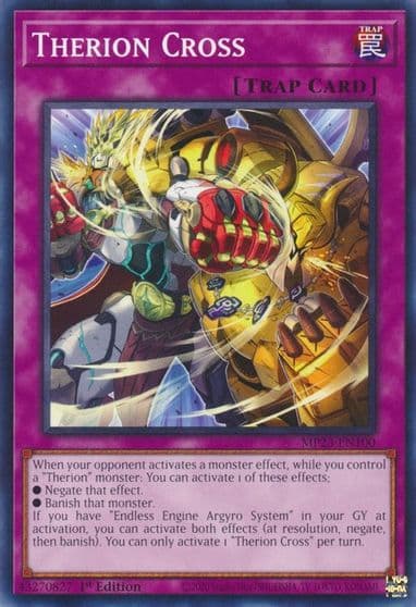Therion Cross 25th Anniversary Tin: Dueling Heroes Mega Pack Yu-Gi-Oh! card