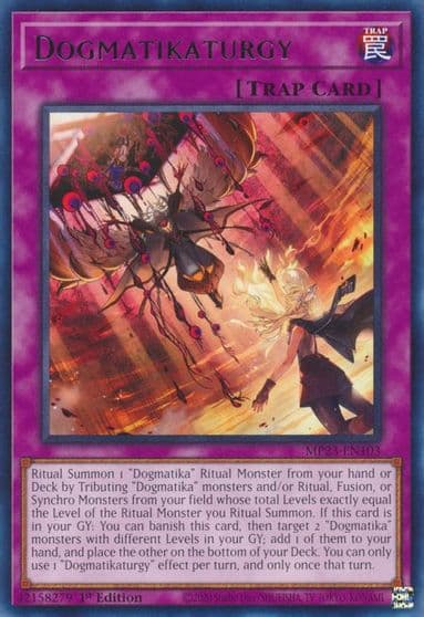 Dogmatikaturgy 25th Anniversary Tin: Dueling Heroes Mega Pack Yu-Gi-Oh! card