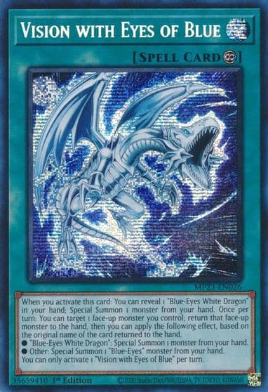 Vision with Eyes of Blue 25th Anniversary Tin: Dueling Heroes Mega Pack Yu-Gi-Oh! card