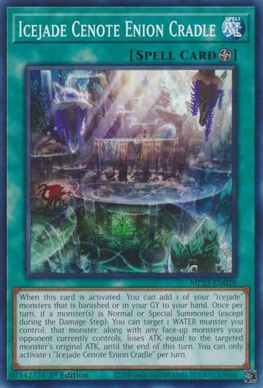 Icejade Cenote Enion Cradle 25th Anniversary Tin: Dueling Heroes Mega Pack Yu-Gi-Oh! card