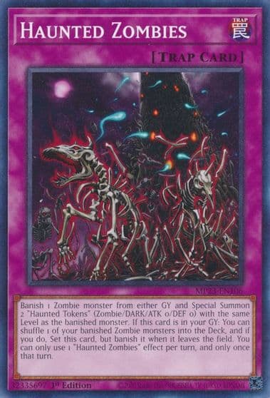 Haunted Zombies 25th Anniversary Tin: Dueling Heroes Mega Pack Yu-Gi-Oh! card