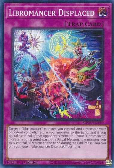 Libromancer Displaced 25th Anniversary Tin: Dueling Heroes Mega Pack Yu-Gi-Oh! card