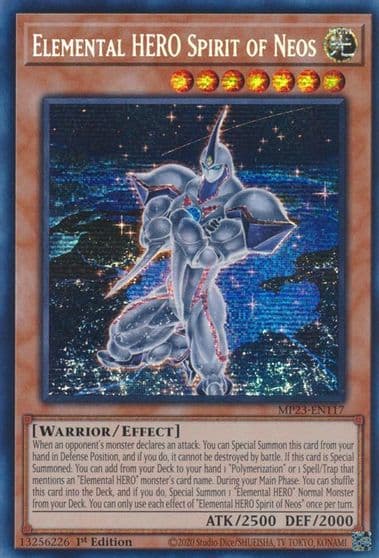 Elemental HERO Spirit of Neos 25th Anniversary Tin: Dueling Heroes Mega Pack Yu-Gi-Oh! card