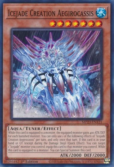 Icejade Creation Aegirocassis 25th Anniversary Tin: Dueling Heroes Mega Pack Yu-Gi-Oh! card
