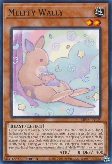 Melffy Wally 25th Anniversary Tin: Dueling Heroes Mega Pack Yu-Gi-Oh! card