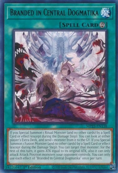 Branded in Central Dogmatika 25th Anniversary Tin: Dueling Heroes Mega Pack Yu-Gi-Oh! card